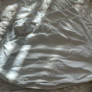 White tennis skirt
